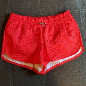 UO x ADIDAS vibrant red with quilted design